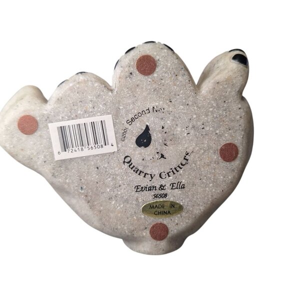 Quarry Critters Elephant Evian‎ Ella 2001 Figurine Resin Stone Vintage Smiles - Picture 4 of 7